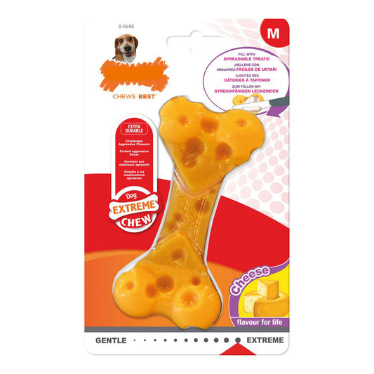 Nylabone - Koiran purulelu Dura Chew Juusto - Koko M - Nylon